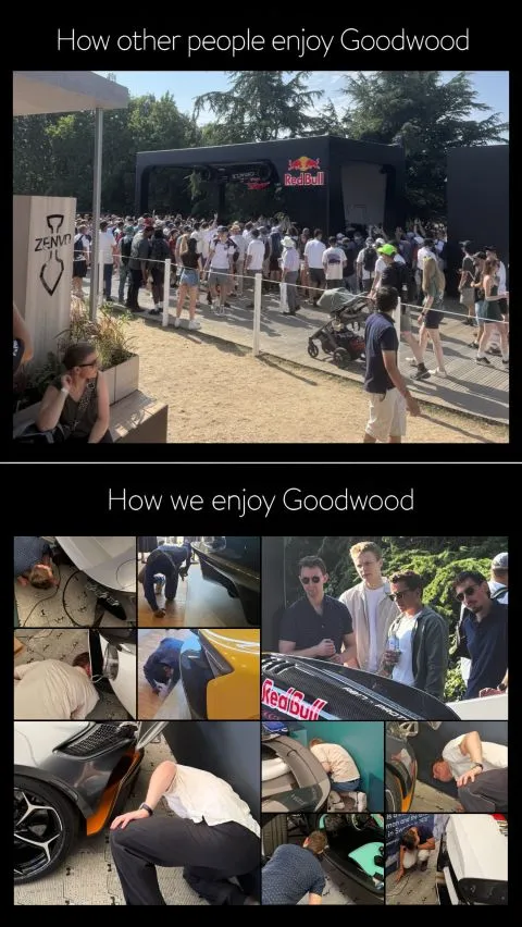 Goodwood 2026 was incredible, but hard on the knees 😅 #automotive #aerotak